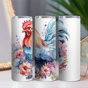 Chicken 20 oz Tumbler w/ Dual Lids